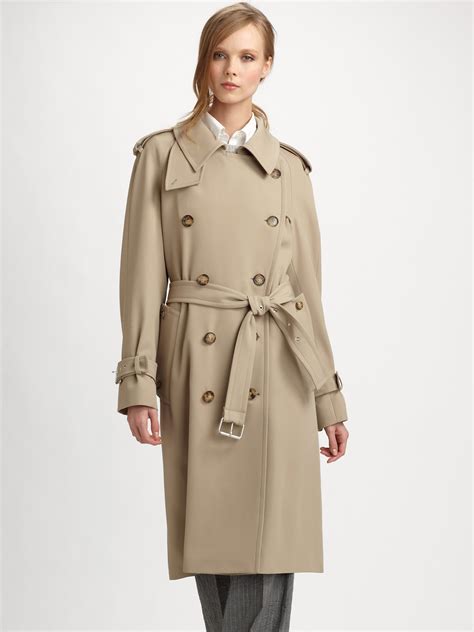 michael michael kors draped trench coat|Michael Kors belted trench coats.